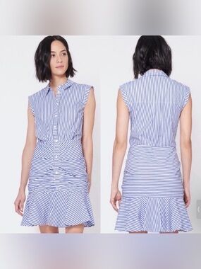 VERONICA BEARD Bell
Button Down Shirt Dress Sz 0